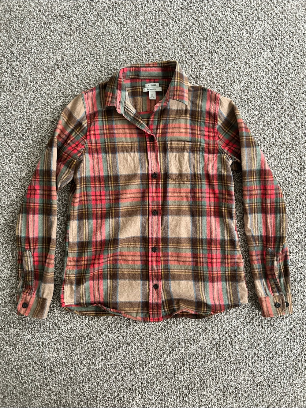 Women’s L.L. Bean Scotch Plaid Flannel Shirt